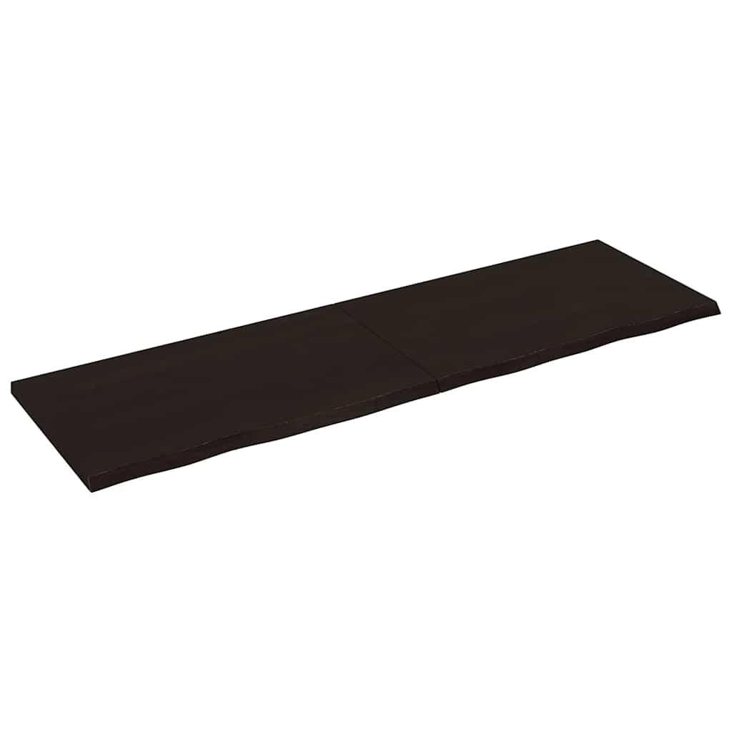 E-shop Multidom Stolová doska tmavohnedá 200x60x(2-4) cm ošetrený dubový masív