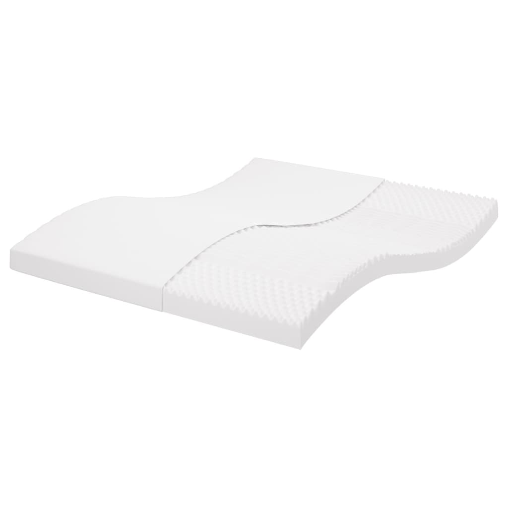 E-shop Multidom Penový matrac biely 180x200 cm 7 zón tvrdosť 20 ILD