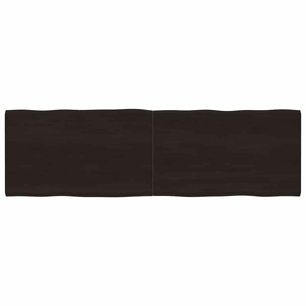 E-shop Multidom Stolová doska tmavohnedá 200x60x(2-4)cm ošetrený masív hrany