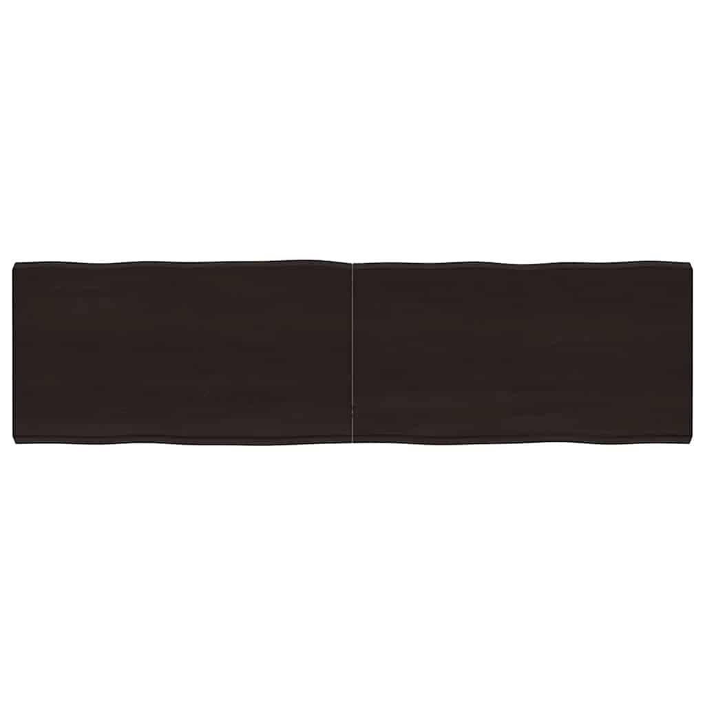 E-shop Multidom Stolová doska tmavohnedá 180x50x(2-6)cm ošetrený masív hrany