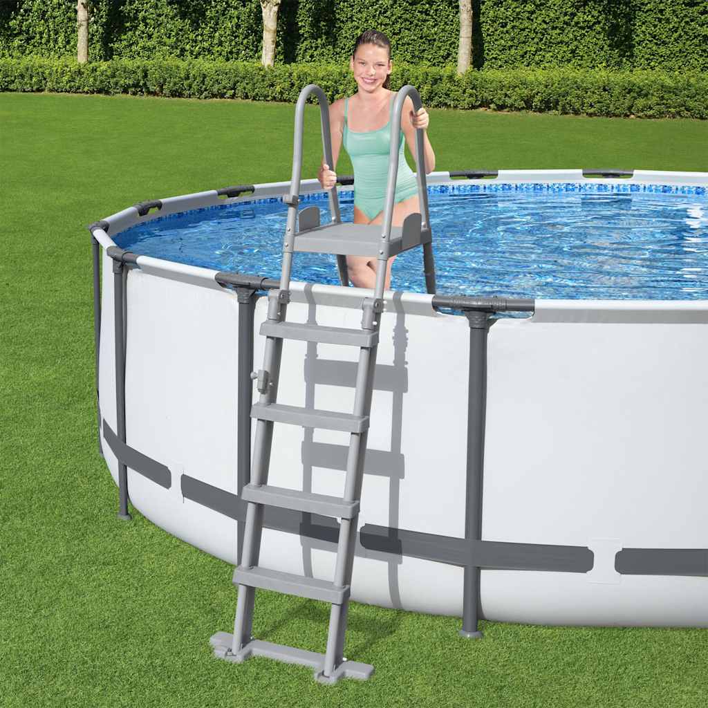 Bestway Flowclear 4-stupňový bezpečnostný rebrík do bazéna 132 cm