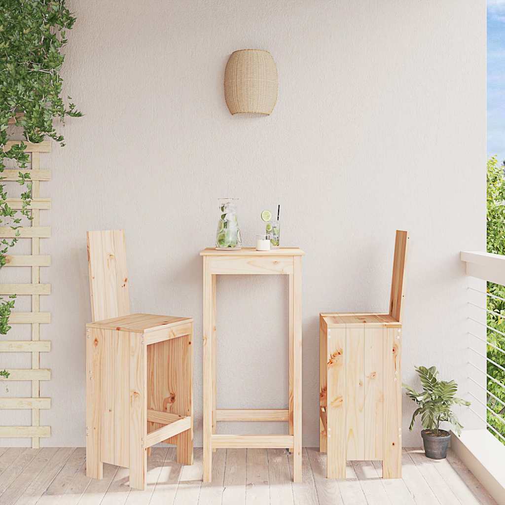 E-shop Multidom Barové stoličky 2 ks 40x42x120 cm borovicový masív