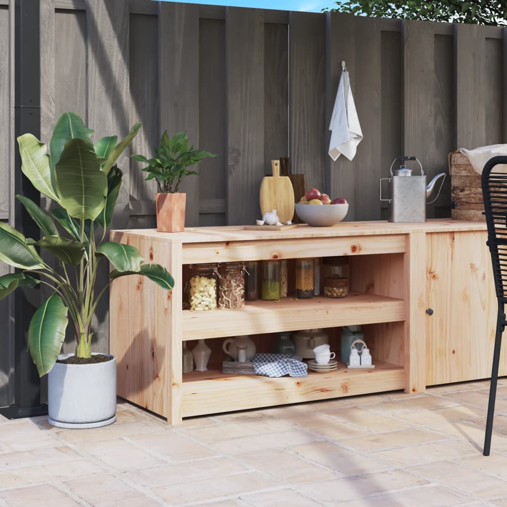 E-shop Multidom Vonkajšia kuchynská skrinka MEPPEL 106x55x64 cm masívna borovica