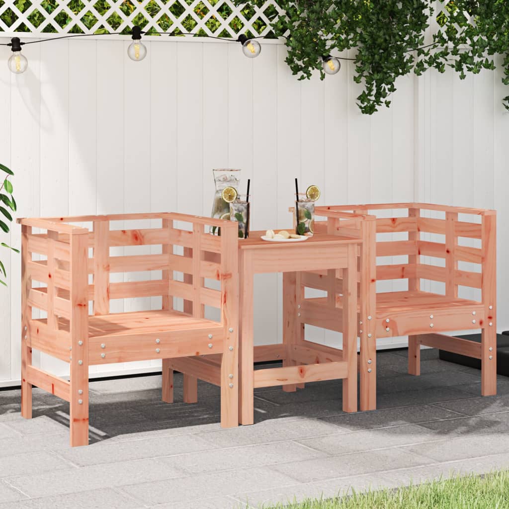 E-shop Multidom Záhradné stoličky 2 ks 61,5x53x71 cm masívny douglas