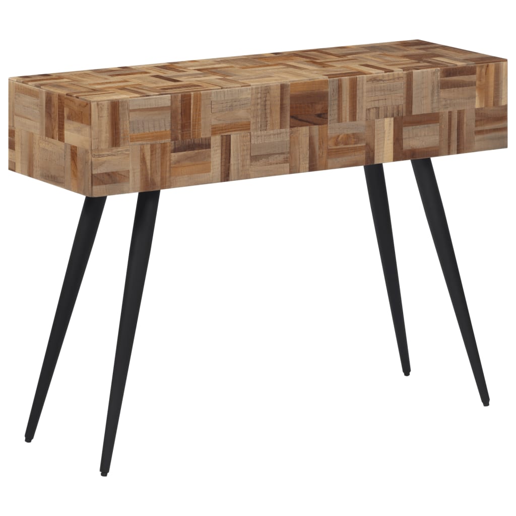 E-shop Multidom Konzolový stolík 110x34x80 cm recyklovaný tíkový masív