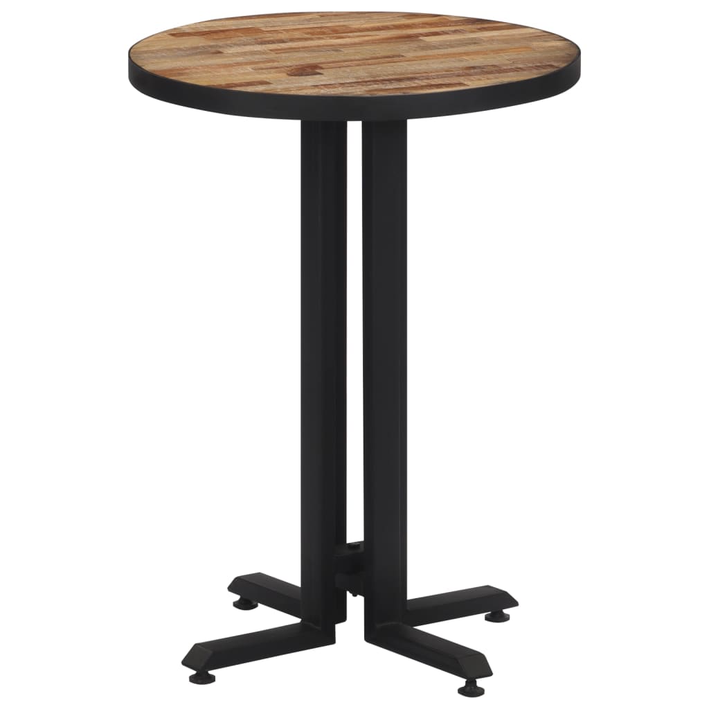 Multidom Bistro stôl okrúhly Ø55x76 cm recyklovaný tíkový masív