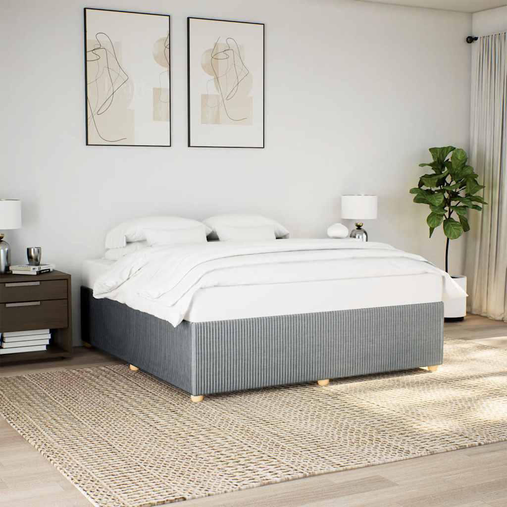 E-shop Multidom Posteľ bez matraca bledosivý 180x200 cm látka