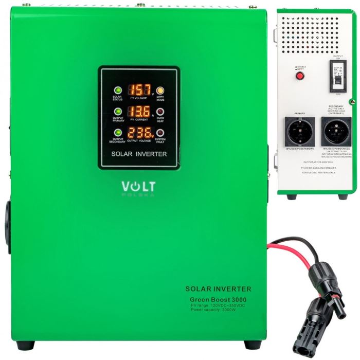 Solárny regulátor MPPT VOLT 3000 GREEN BOOST 3kW (pre fotovoltaický ohrev vody)