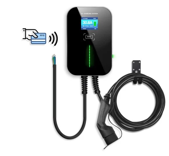 E-shop Wallbox SAPRO SAP20-RFID 11kW, Typ2, 400V, 16A, EV nabíjacia stanica s kartou RFID SAP20-BC-RFID 11KW