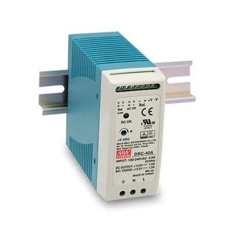 E-shop MEAN WELL DRC-40A Mean Well Zdroj na DIN s funkcí nabíječky 12V DRC-40A