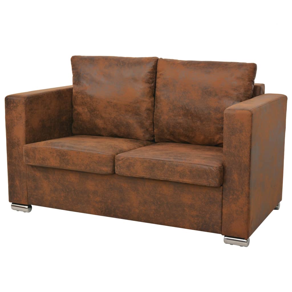 E-shop Multidom 2-miestna sedačka, 137x73x82 cm, umelá semišová koža
