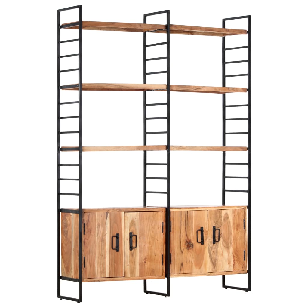 E-shop Multidom 4-poschodová knižnica 124x30x180 cm, akáciový masív