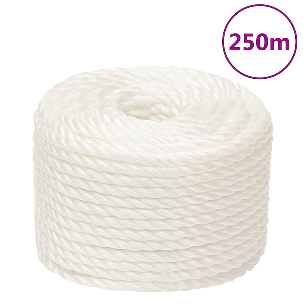E-shop Multidom Pracovné lano biele 16 mm 250 m polypropylén