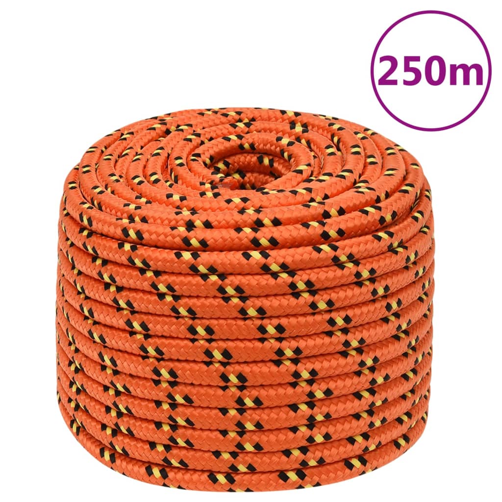 E-shop Multidom Lodné lano oranžové 14 mm 250 m polypropylén