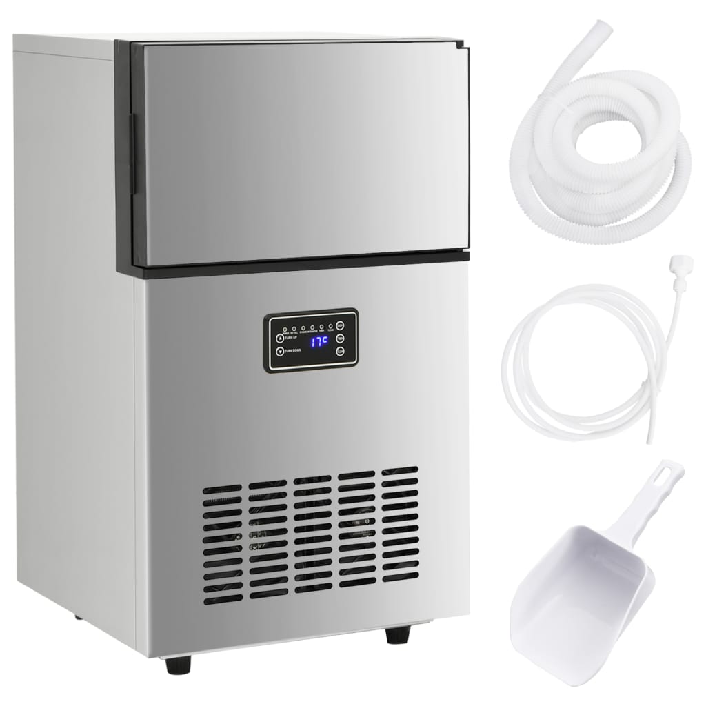 E-shop Multidom Výrobník ľadových kociek strieborný 45 kg / 24 h