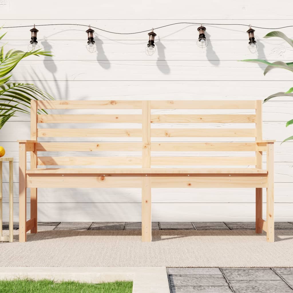 E-shop Multidom Záhradná lavica 159,5x48x91,5 cm masívna borovica