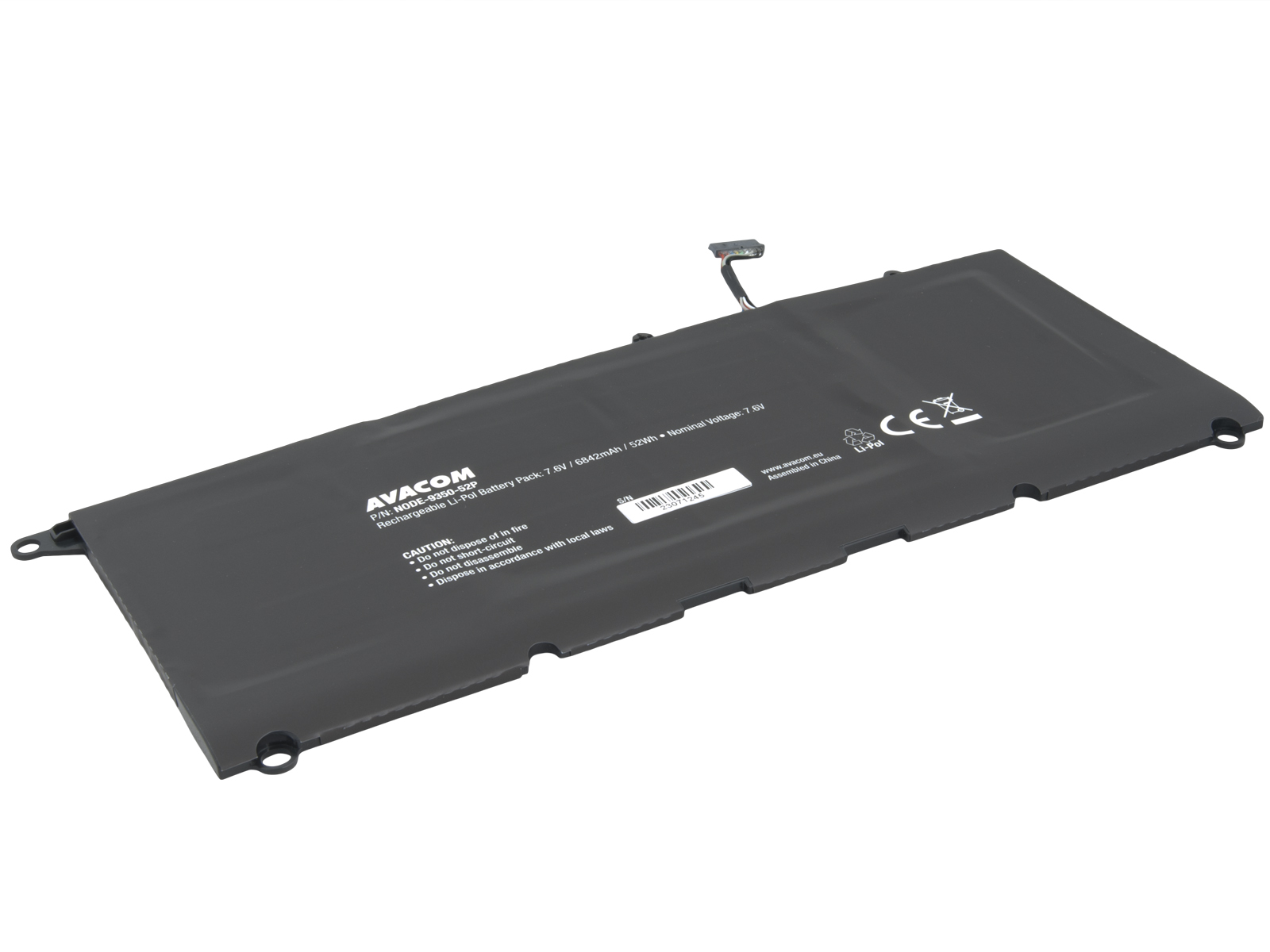 Batéria AVACOM pre Dell XPS 13 9350 Li-Pol 7,6 V 6842mAh 52Wh