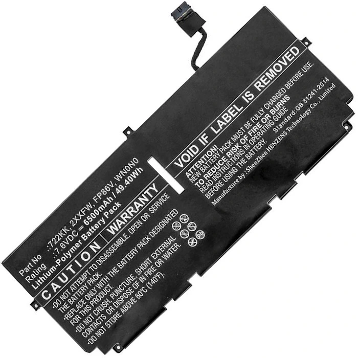 Batéria Li-Pol 7,6V 6500mAh pre DELL XPS 13 9300