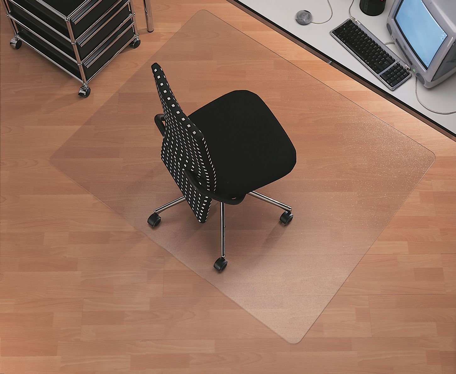 Podložka pod stoličku na podlahu RS Office Dura Grip Meta 110 x 120 cm