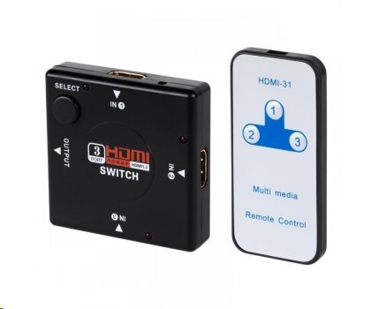 E-shop Zircon HDMI přepínač 1/3 s dálkovým ovládáním 6955361213313