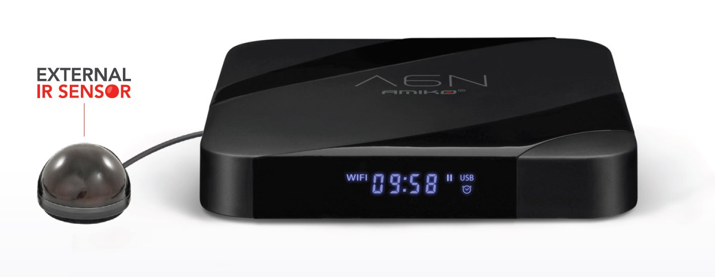 E-shop AMIKO A6N OTT, multimediální přehrávač, 4k, LED displej 5999883025383