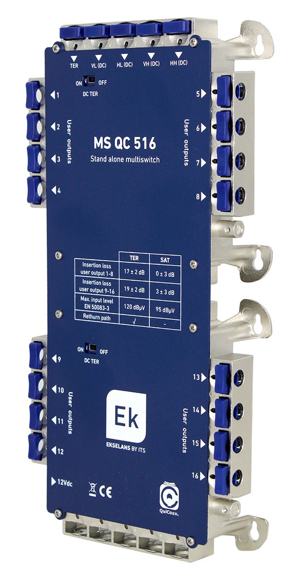 E-shop EKSELANS QuiCoax ITS MS QC 516 - multipřepínač 5/16 QuiCoax 8436597790314