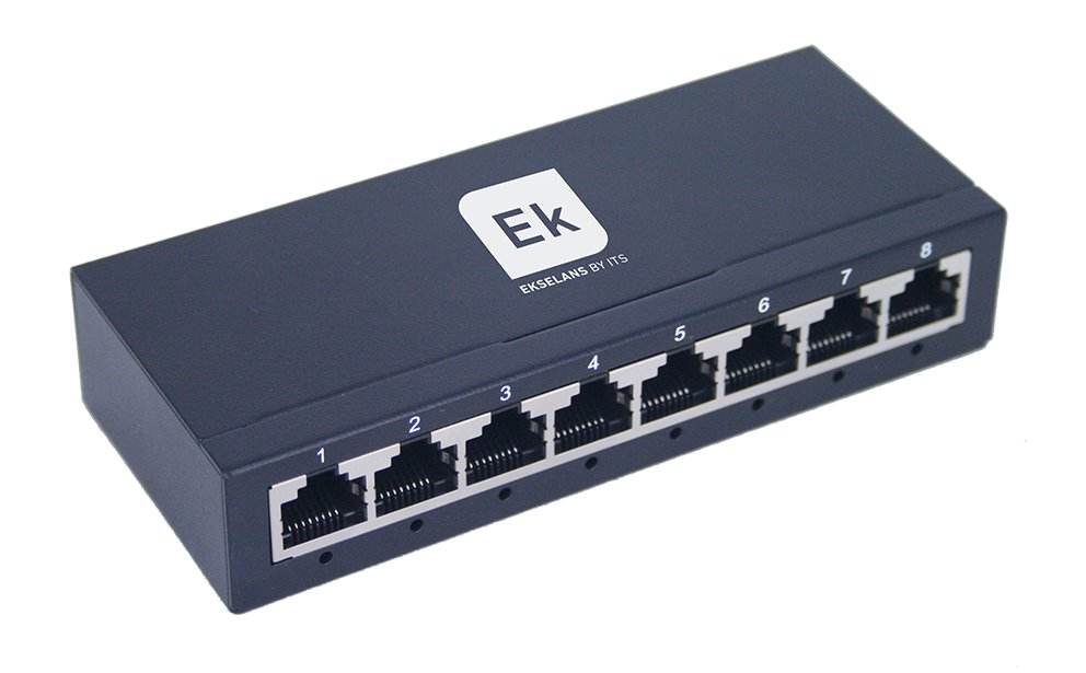 E-shop ITS SW8 M - Switch Ethernet 8 portů, 10/100/1000 Mbps, kovové provedení 8436548999711