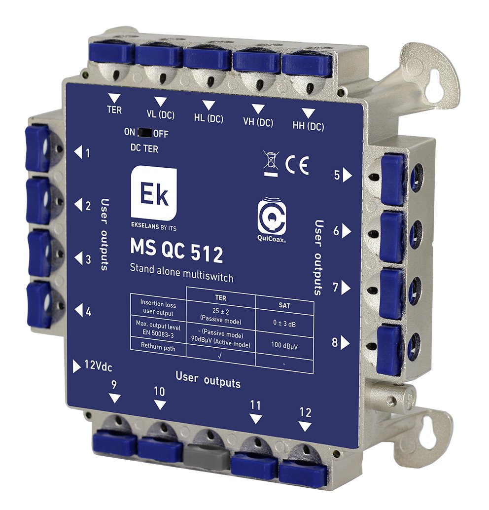 E-shop EKSELANS QuiCoax ITS MS QC 512 - multipřepínač 5/12 QuiCoax 8436548999971