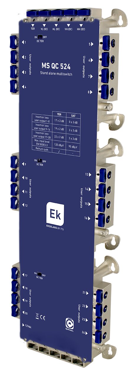 E-shop EKSELANS QuiCoax ITS MS QC 524 - multipřepínač 5/24 QuiCoax 8436597790338