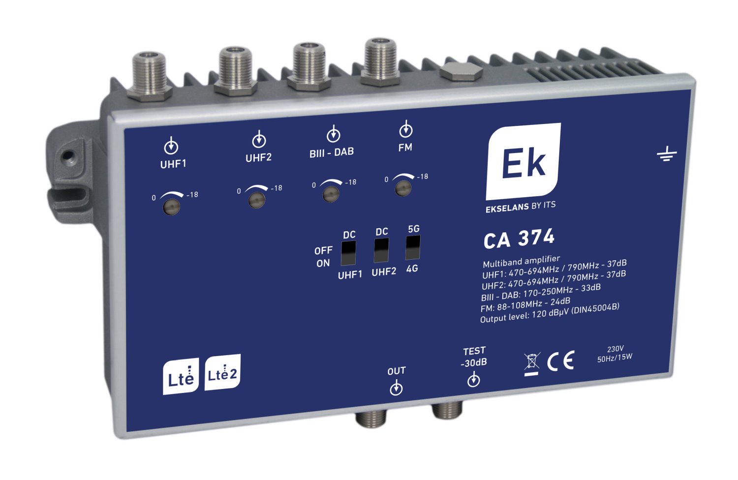 E-shop ITS CA 374 - Domovní zesilovač s LTE filtrem 8436548999384