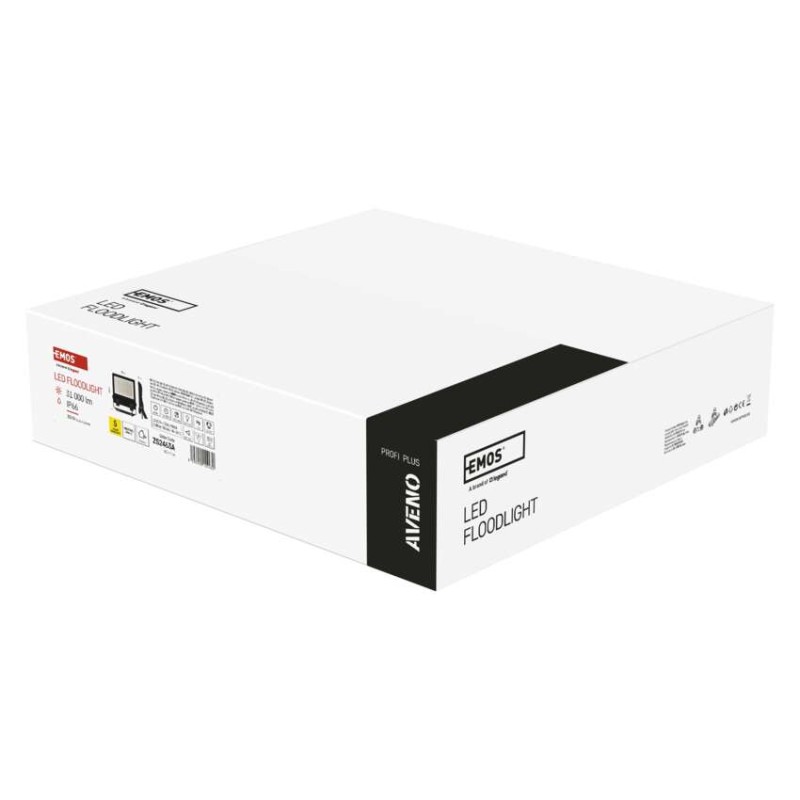 E-shop EMOS LED reflektor AVENO čierny, 200W neutrálna biela