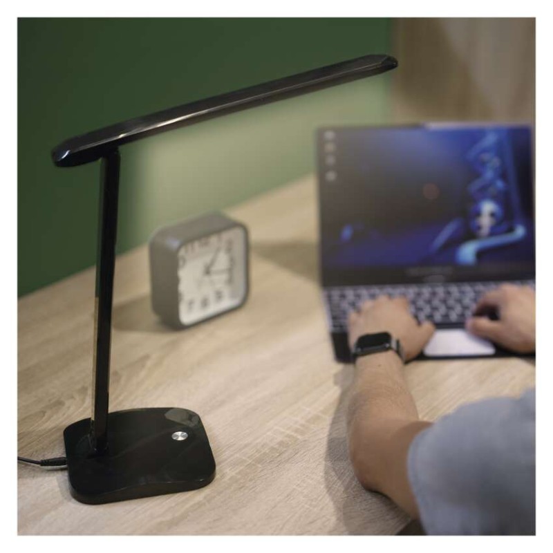 E-shop EMOS LED stolná lampa CHASE, čierna