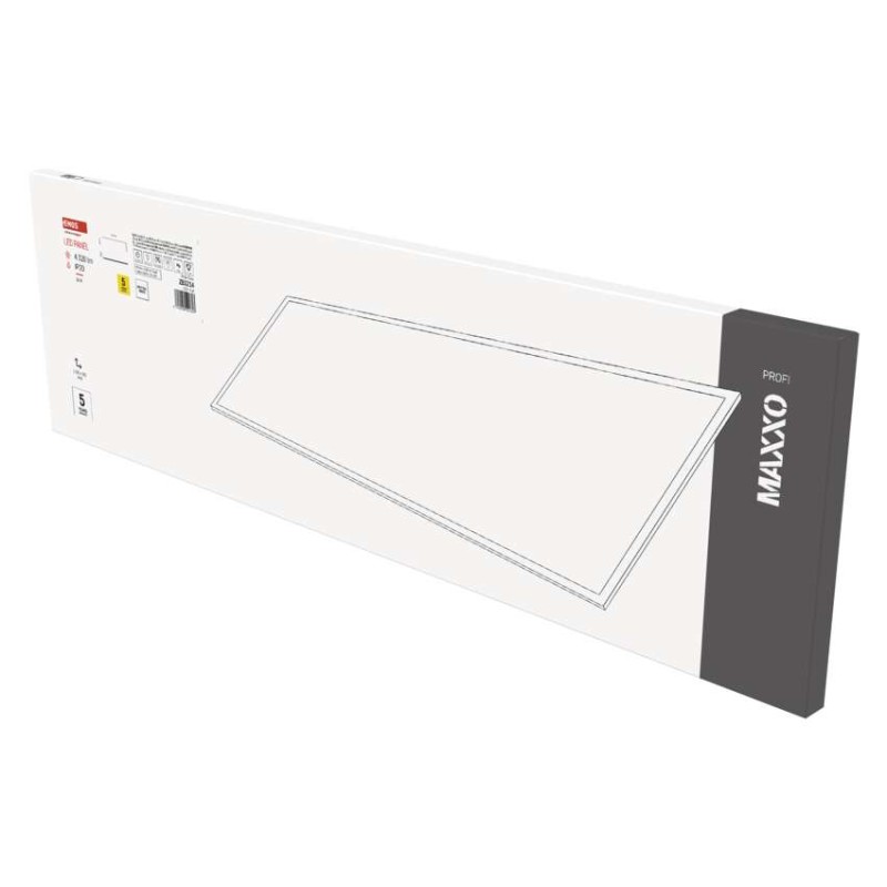 E-shop EMOS LED panel MAXXO 30×120, štvorcový vstavaný biely, 36W neutrálna b.