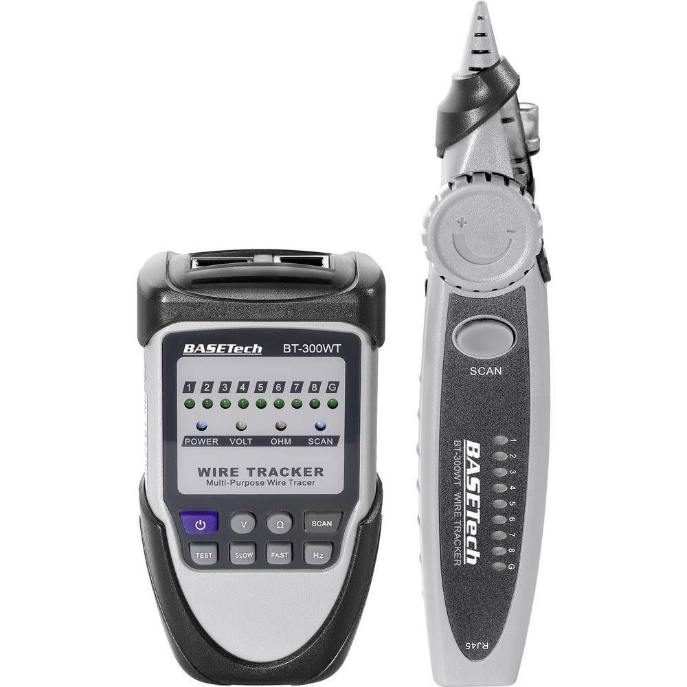 E-shop Detektor + tester kabelů Basetech BT-300 WT
