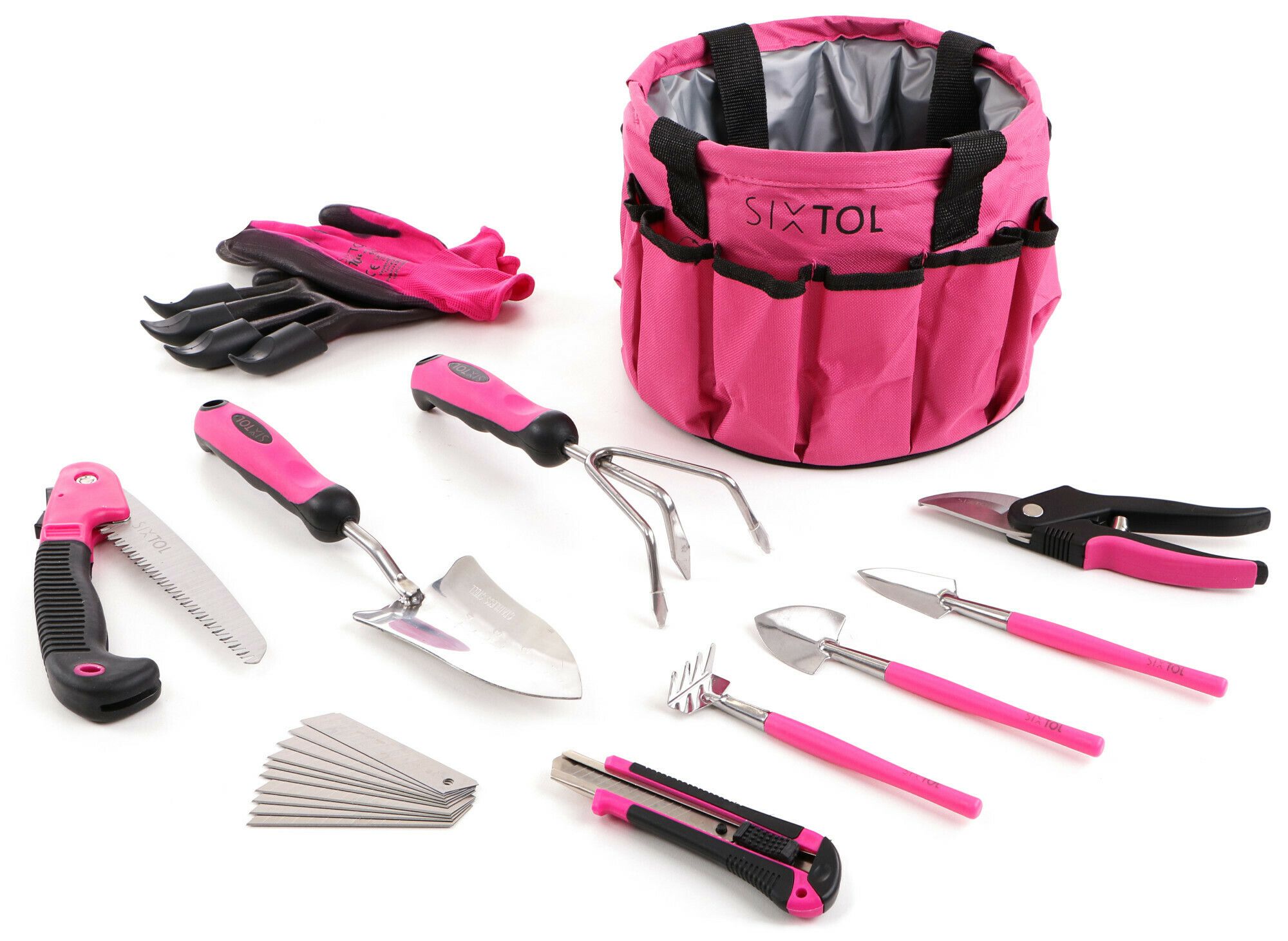 E-shop Sada zahradního nářadí GARDEN PINK 10 - Bez krabice SIXTOL