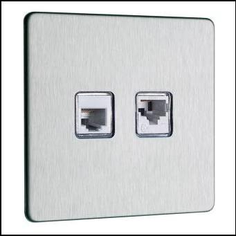 E-shop Luxusná Govena dátová dvojzásuvka RJ12 +RJ45