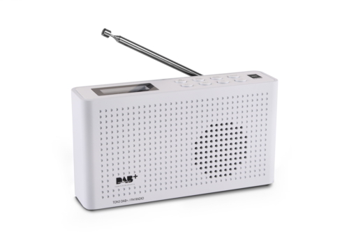 E-shop OPTICUM prenosné rádio DAB+/FM TON3 biele
