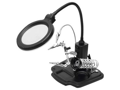 E-shop Tretia ruka XTREME ZD-10Y s lupou, osvetlením a stojanom pre mikrospájku ZD-10Y