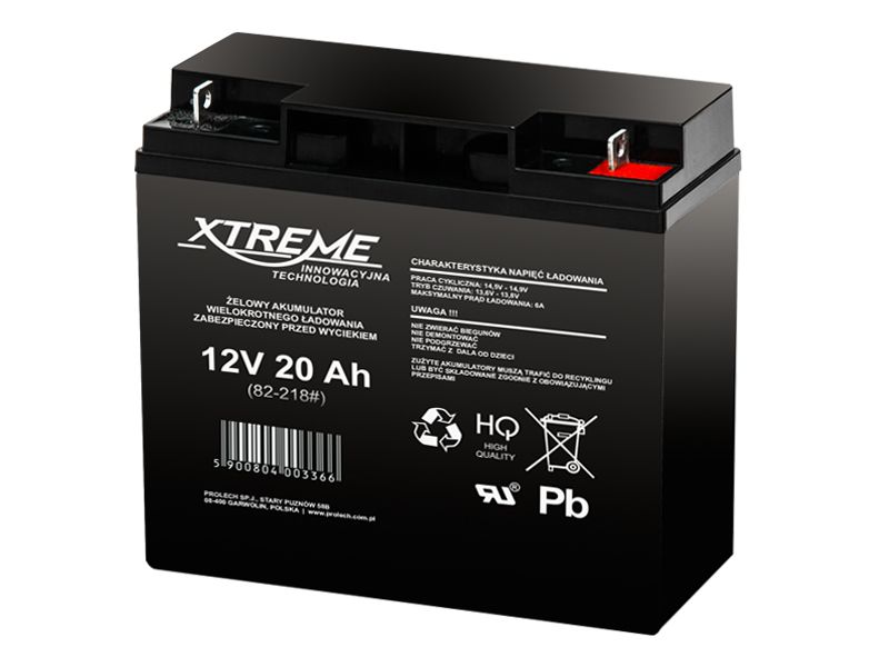 E-shop Batéria olovená 12V/20Ah Xtreme 82-218 gélový akumulátor
