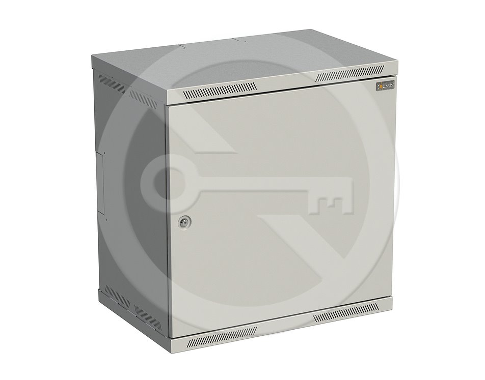 E-shop SOLARIX Rozvádzač nástenný SENSA 12U 400mm, dvere plech, RAL 7035, SENSA-12U-64-21-G 83000084L