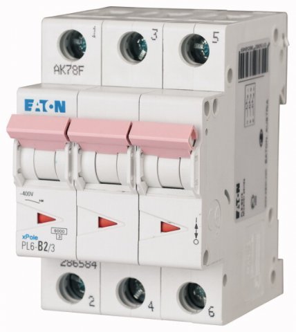 E-shop VO ELEKTRO Třinec PL6-C16/3 Istič,ch.C,3p.6kA,16A E-ELPRJI0018928