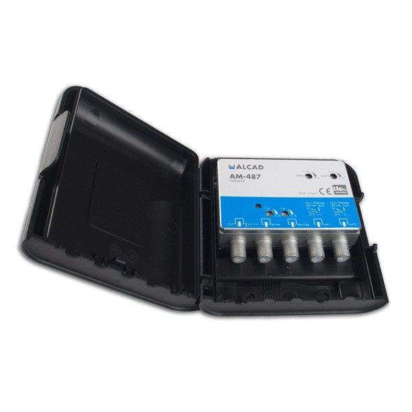 E-shop ALCAD AM-487 zosilňovač, 4 vstupy, FM-BIII/DAB-UHF-UHF, LTE700 9030205
