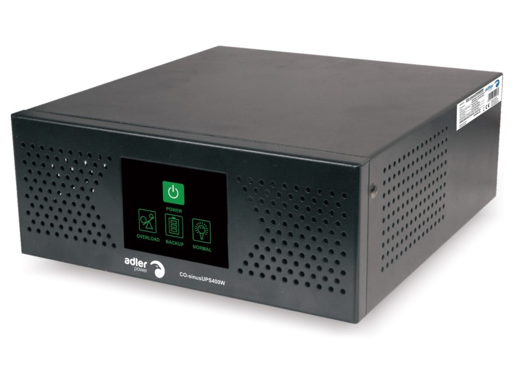 E-shop Záložný zdroj UPS ADLER 400W 230V, 12V, sinus