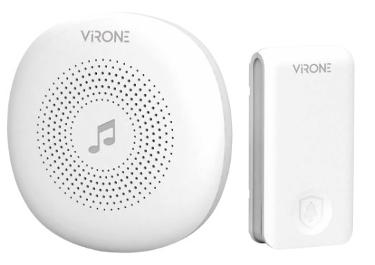 E-shop Bedrátový zvonček ORNO DB-1 Virone PRESSO AC 100m