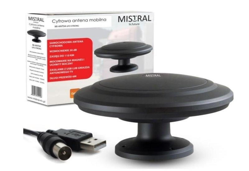 Anténa MISTRAL MI-ANT04 pre karavány, čierna