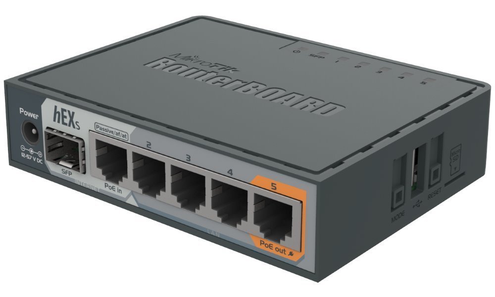 E-shop Routerboard MikroTik RB760iGS hEX, 5xGLAN, SFP, USB, L4, PSU RB760iGS