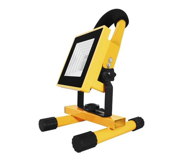 E-shop LED pracovný reflektor prenosný LTC LXLA310 SLIM s dobíjacou batériou, 10 W