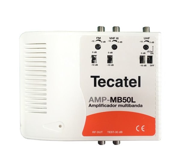 E-shop TECATEL zosilňovač AMP-MB50L 50dB, LTE, 3 vstupy