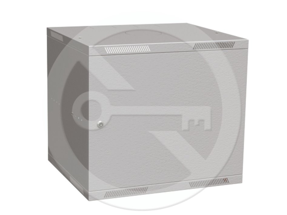 E-shop SOLARIX Rozvádzač nástenný skladaný SENSA LITE 9U 450mm, dvere plech, RAL 7035 SENSA-L-9U-545-21-G 83000102