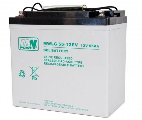 E-shop MW Power FVE batérie pre soláry MWLG 55-12EV GEL-PVC 12V/55Ah